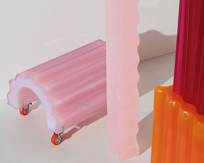 objects of common interest draws from athens' shopfront rollers for resin VOIDS in milan