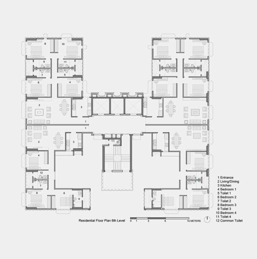 6th Floor Plan by Satguru Builders