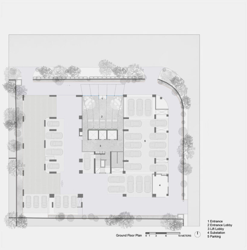 Ground Floor Plan by Satguru Builders
