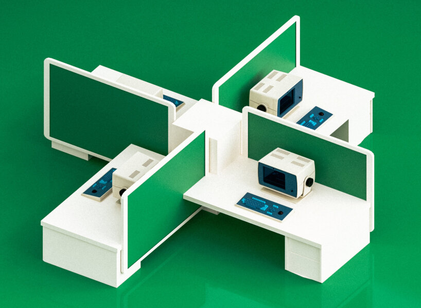 the keyboard design takes after the original Data General Dasher terminal keyboards