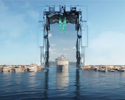 NEOM’s linear city, THE LINE, advances with stadium in the sky and mirrored marina