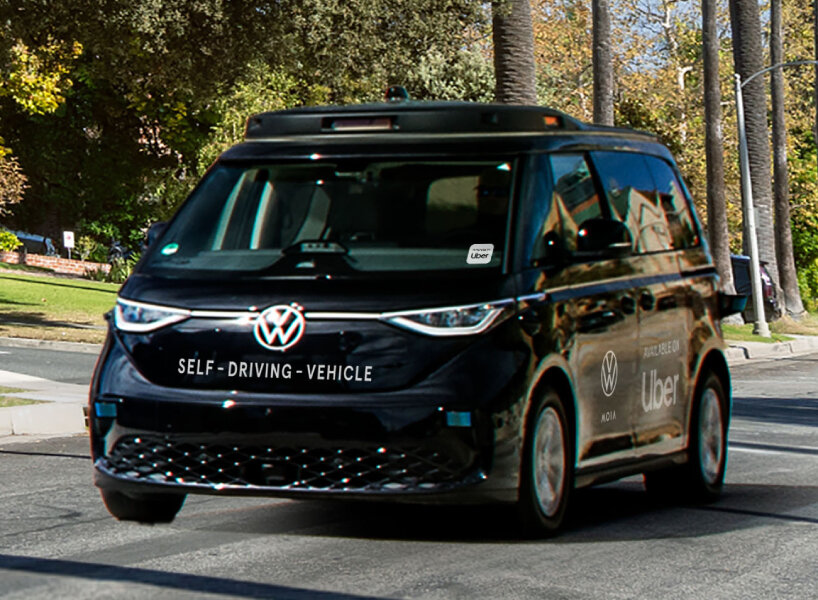 uber volkswagen autonomous vans