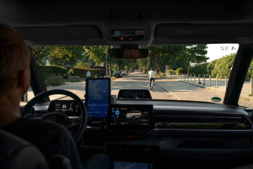 view inside the ID. Buzz AD vehicles with a driver assist