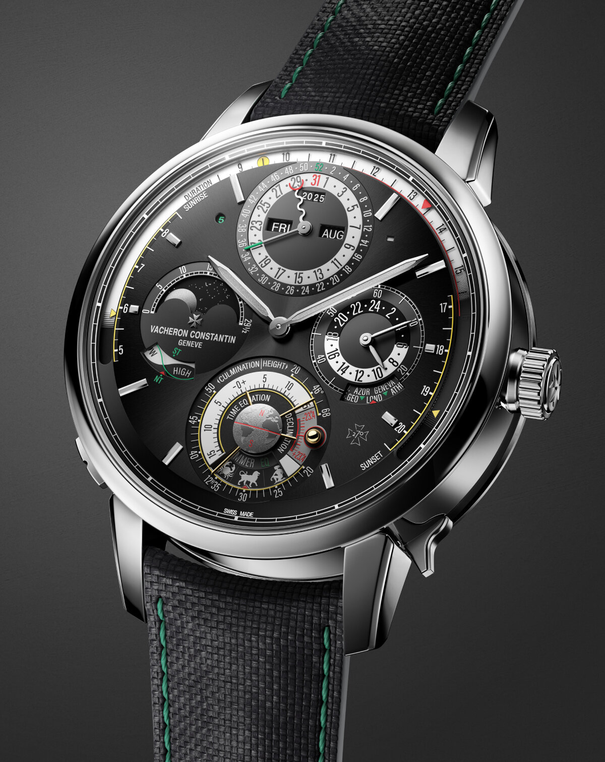 vacheron constantin's 'most complicated wristwatch ever' tracks standard and solar time
