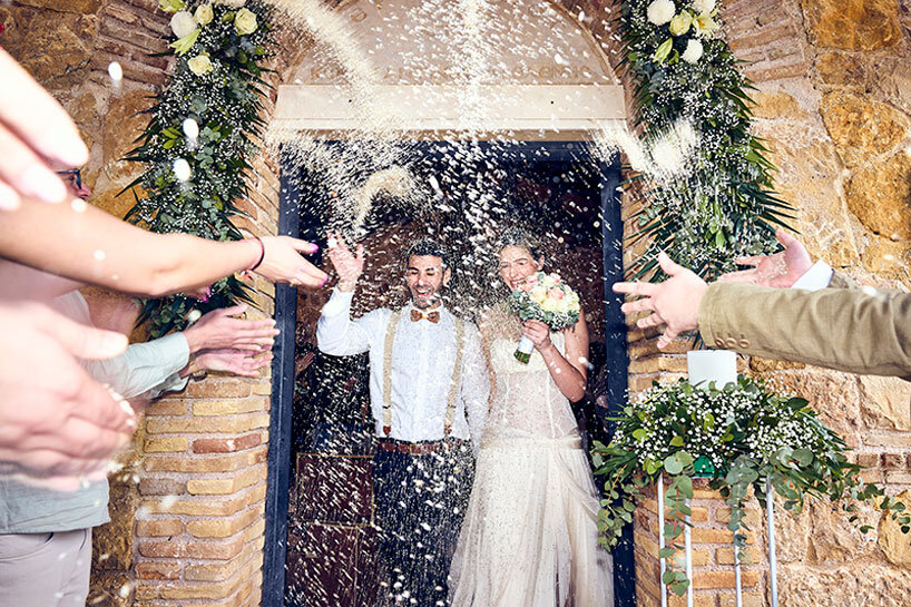 wedding rice repurposes non-edible grains for ceremonial use against food waste - 3