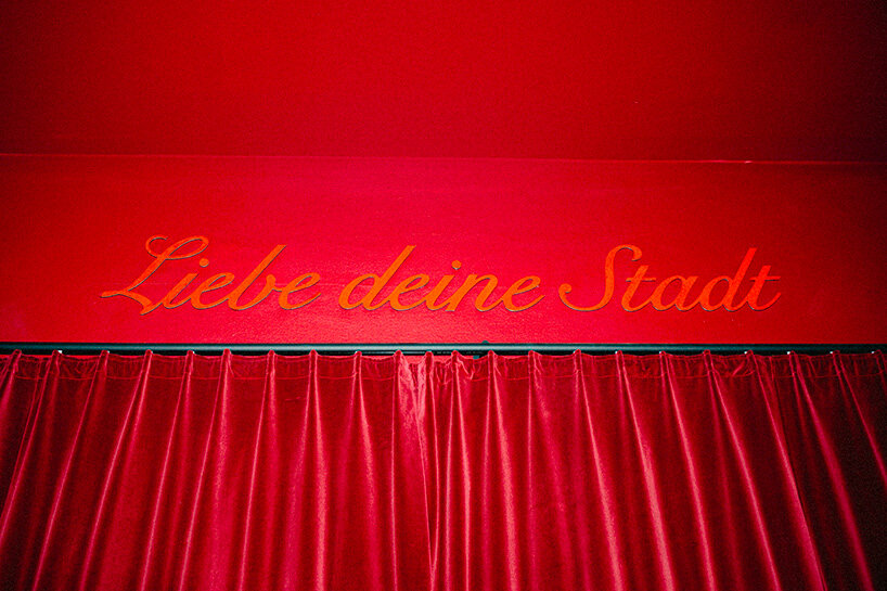 photographer and conceptual artist Merlin Bauer's 'Liebe deine Stadt' sculpture