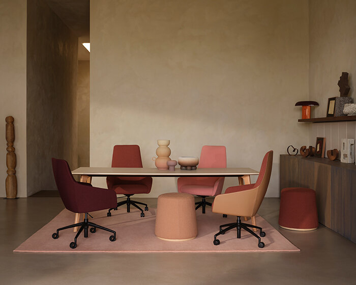 boss design dresses uma chair in bio-based foam refining carbon-free sculptural elegance