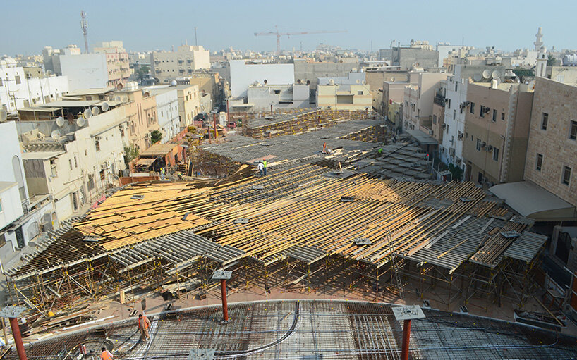 the buildings add 45,000 square meters of space across four urban voids