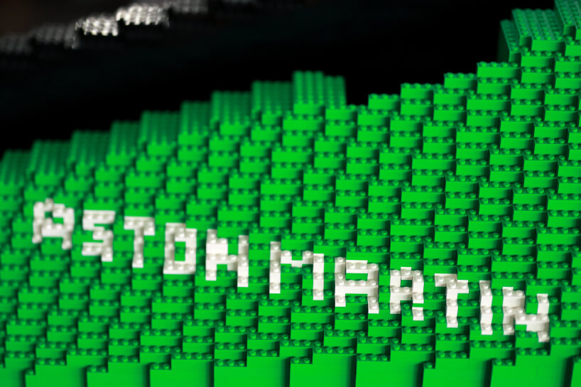 Aston Martin model made of LEGO bricks