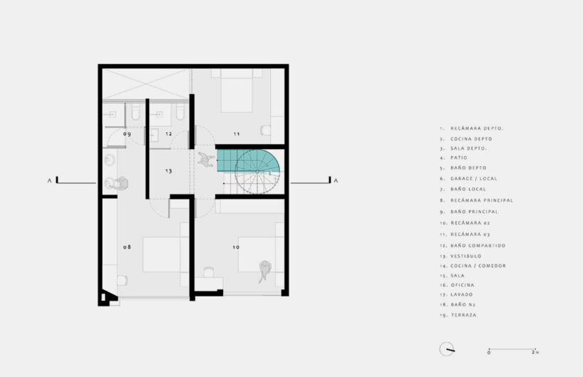 First Floor Plan by Amasa Estudio