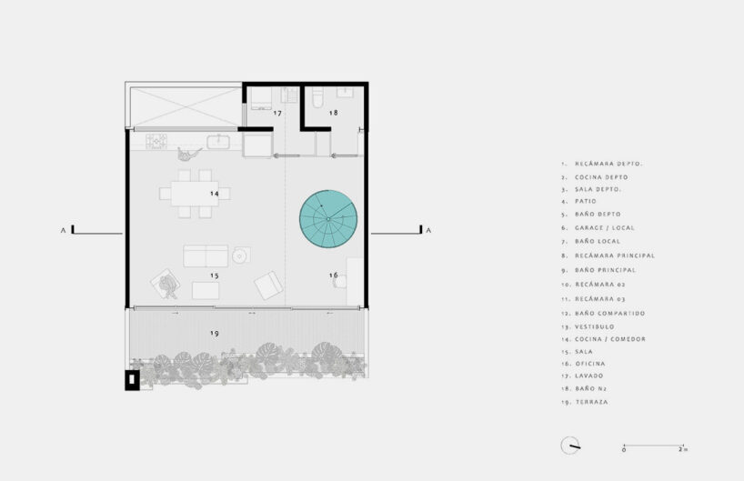 Second Floor Plan by Amasa Estudio