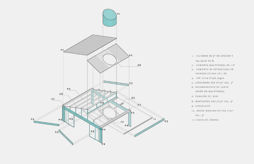 Isometric roof by Amasa Estudio