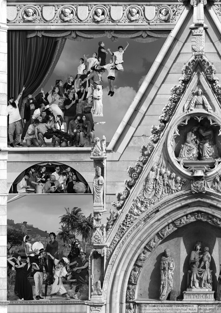 Chronicles is JR’s long-term exploration of place through the faces of its people