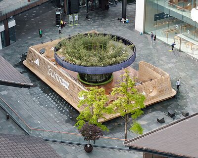 line+ crafts circular live bamboo teahouse responding to chengdu's urban climate