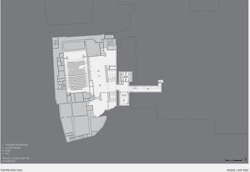 NG200 theater level plan by Selldorf Architects