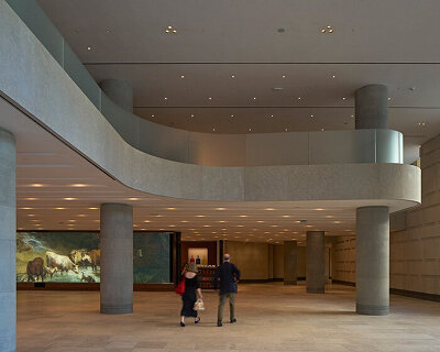 national gallery's sainsbury wing reopens with transparent entrance by selldorf in london