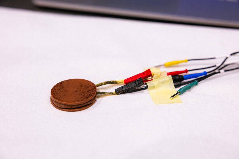 view of the batteries while charging