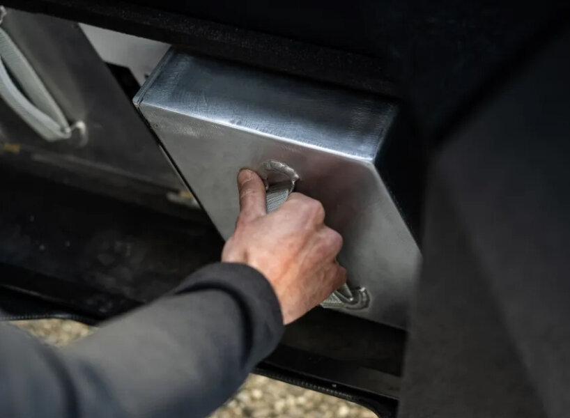 view of the swappable battery