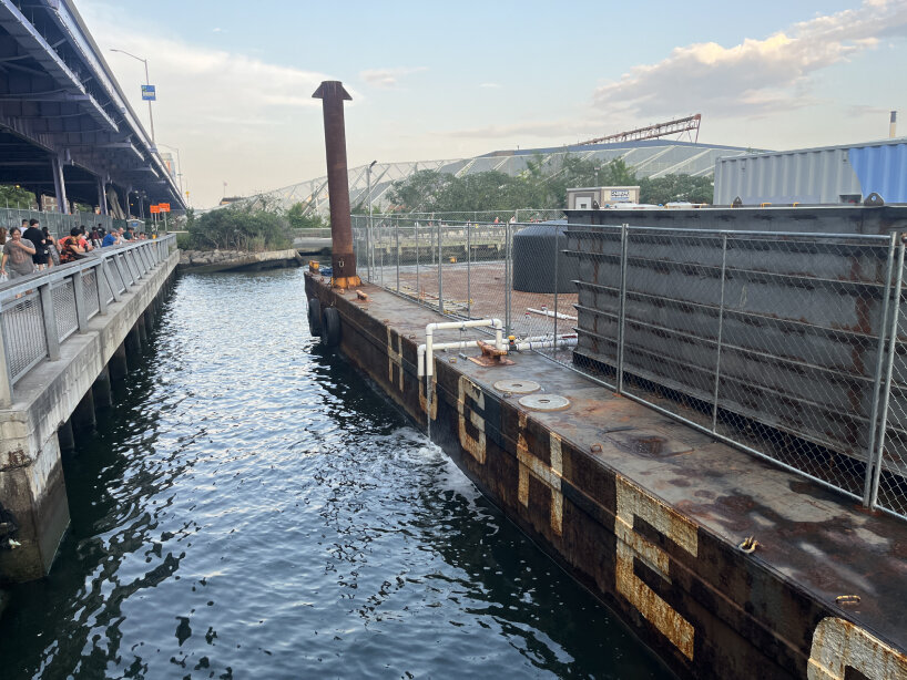 the water filtrated comes from the East River in Manhattan