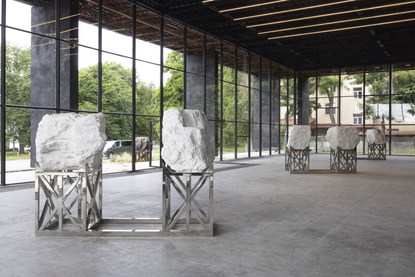 artist Sam Lewitt's commission SHUBIN inside Pavilion 13, on display until August 2025