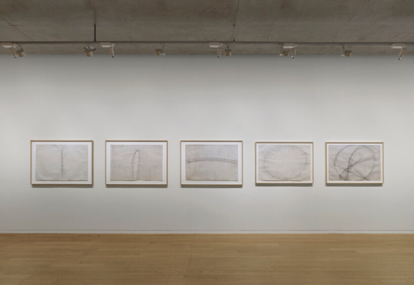in Gallery 2, drawings and prints on paper explore light, darkness, mass, and void
