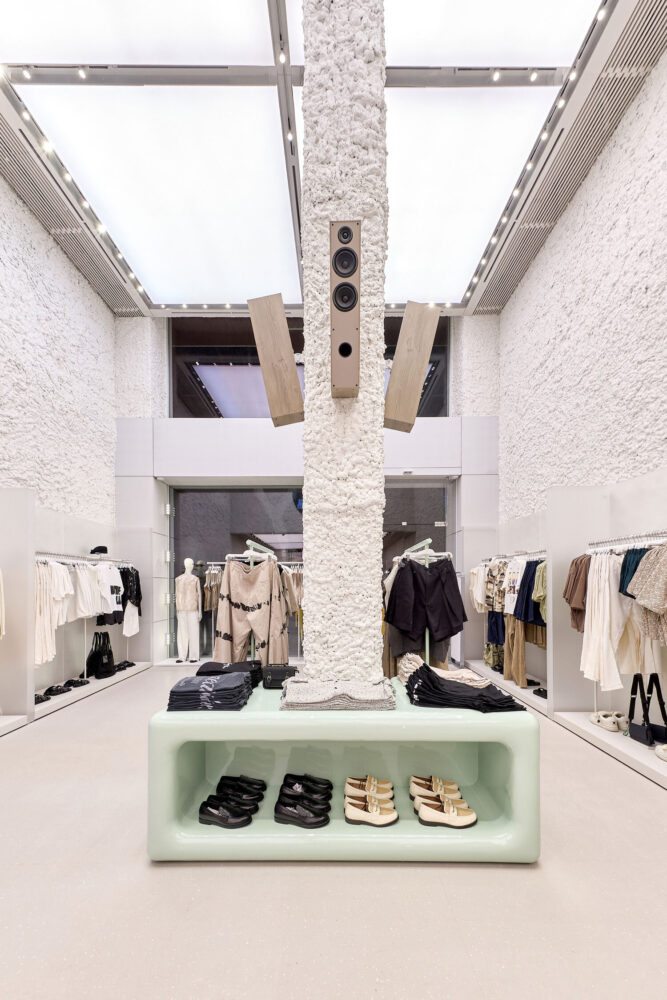 the store functions as a hybrid platform, part retail, part cultural environment