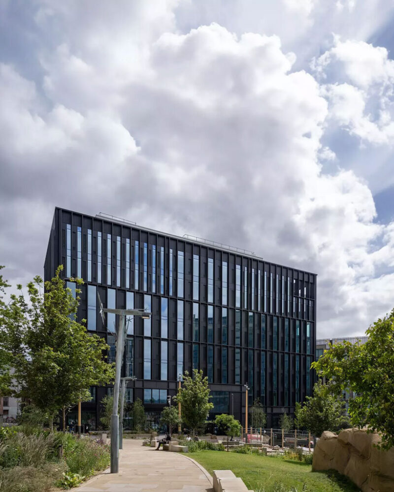 Elshaw House provides 70,000 sqft of fully electric, high-performance office space