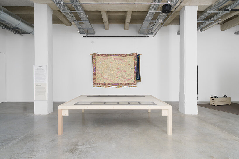 across media, from textiles and sound to performance and digital mapping, the exhibition invites visitors to experience memory as a dynamic, embodied, and often radical act of care | image © Pauline Assathiany