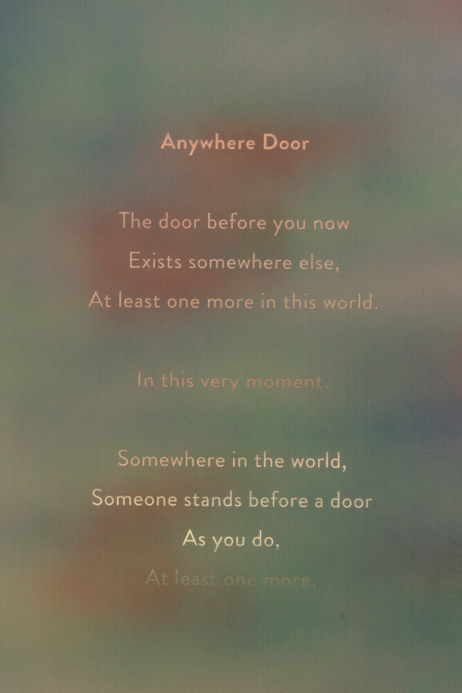 Tan Yamanouchi & AWGL Anywhere Door, 2025 installation view at Marinaressa Gardens 