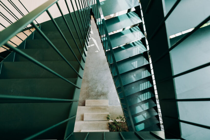 the staircase is fabricated by Atelier Manus