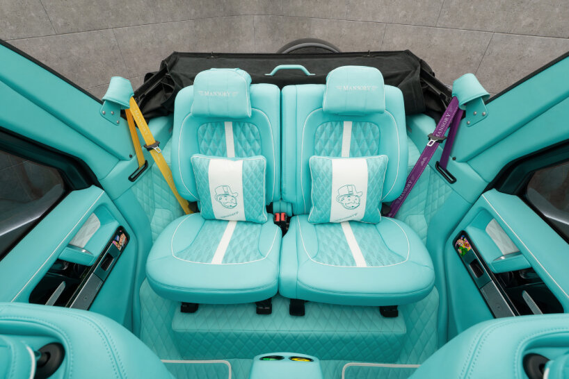 some of the interior panels are personally designed by Alec Monopoly