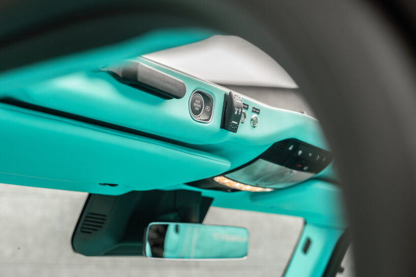 top view of the interior