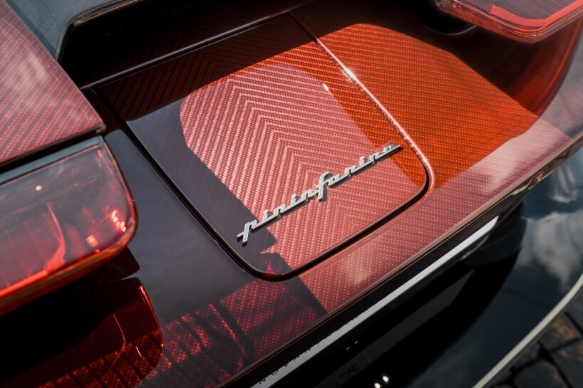 Pininfarina's logo on the rear