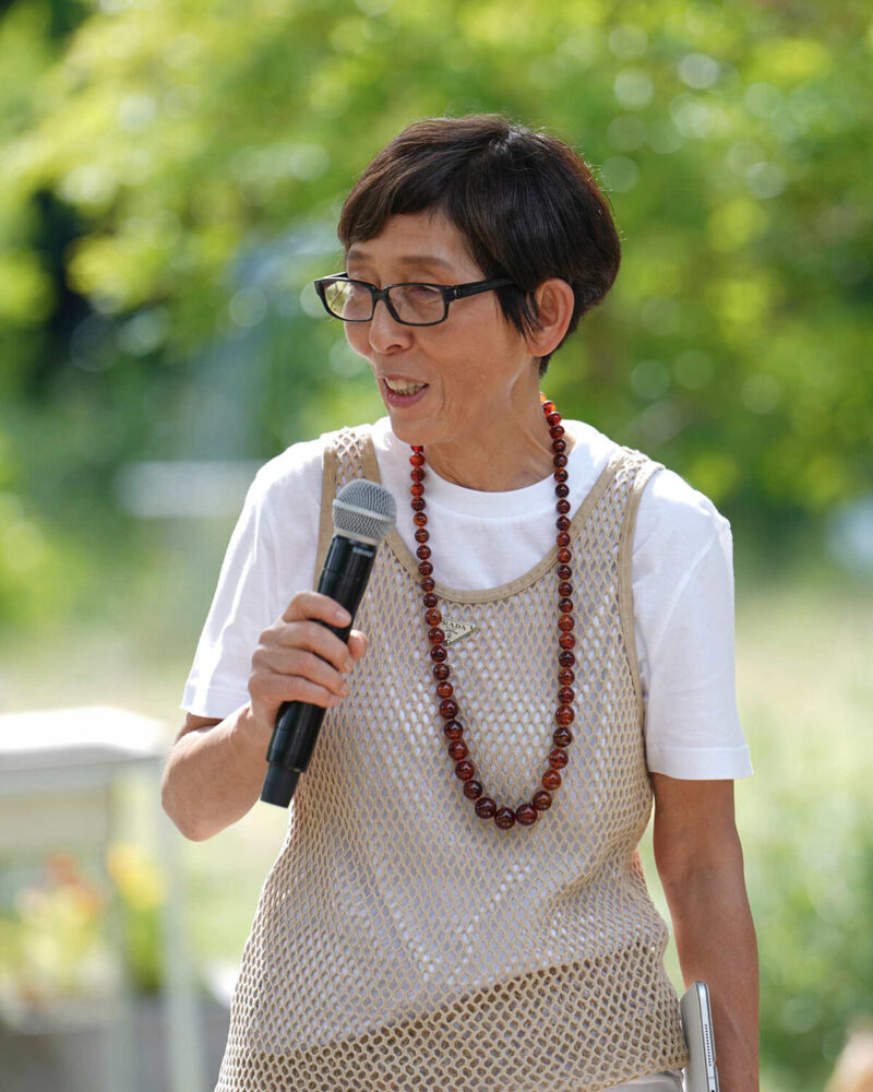 architect Kazuyo Sejima at Inujima Project | image courtesy Prada