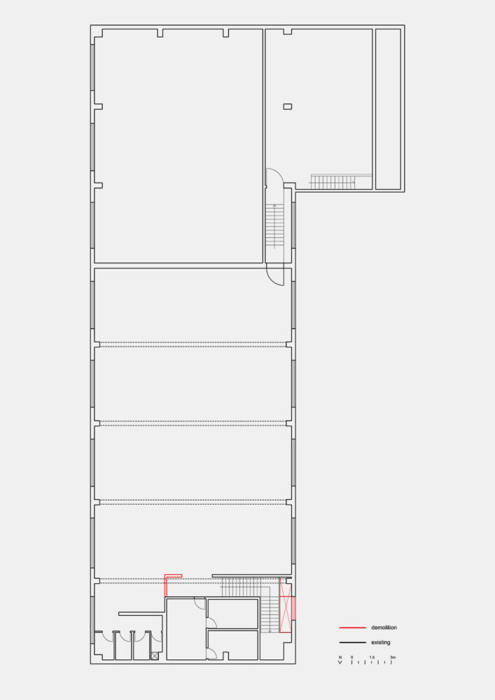 second floor demolition plan