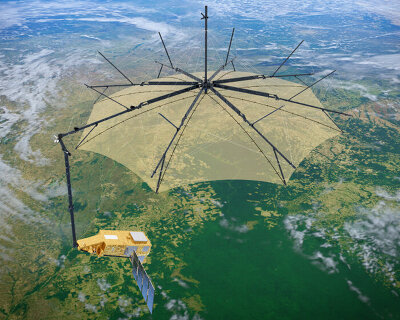 ESA’s umbrella-shaped biomass satellite captures first images of earth’s forests from space