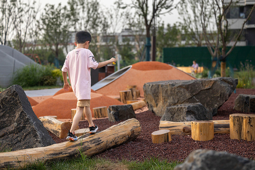 Forest Garden combines native vegetation with winding paths and natural play installations