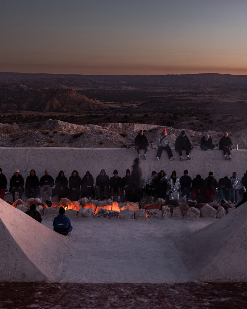 the interior ring includes seating and a fire pit for communal gathering