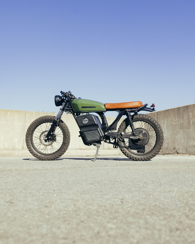 side profile of the two-wheeler