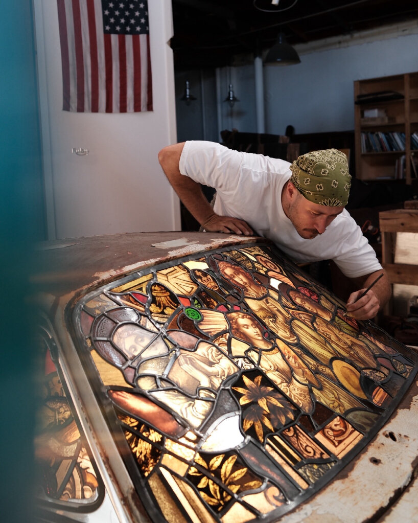 porsche 911 stained glass