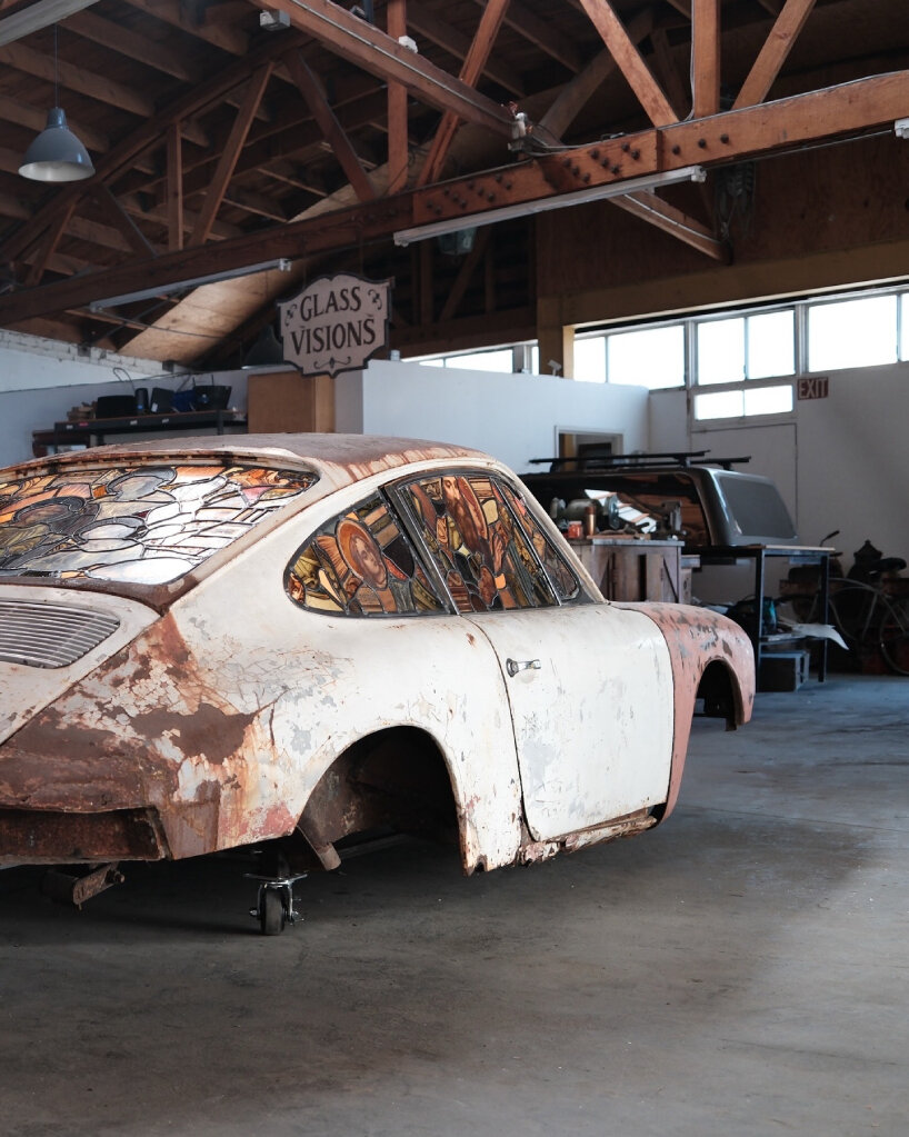 porsche 911 stained glass