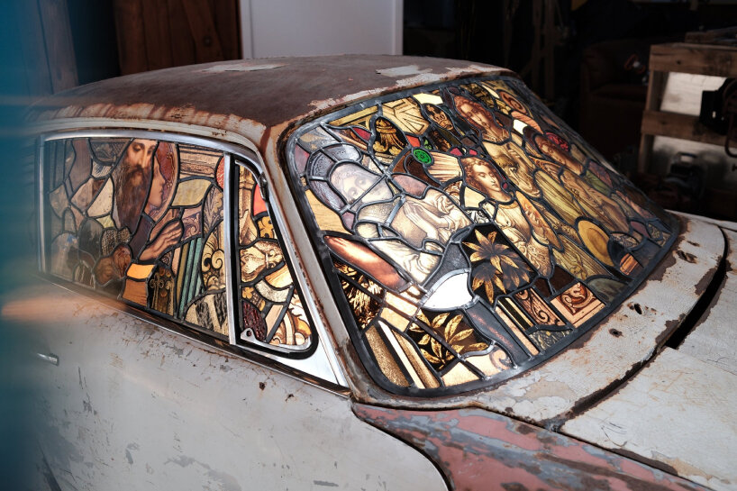 some of images depict angelic figures gazing down