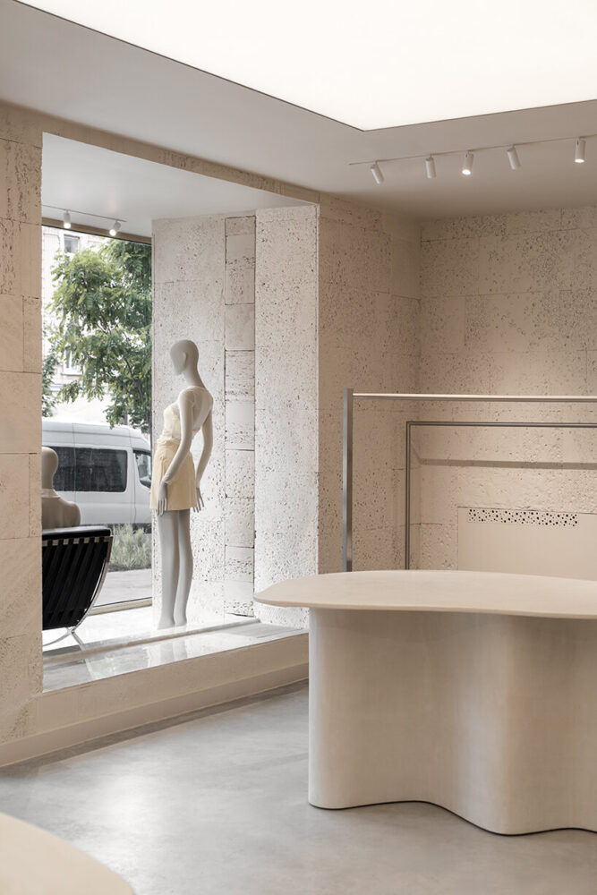 geological textures form the foundation of the design language