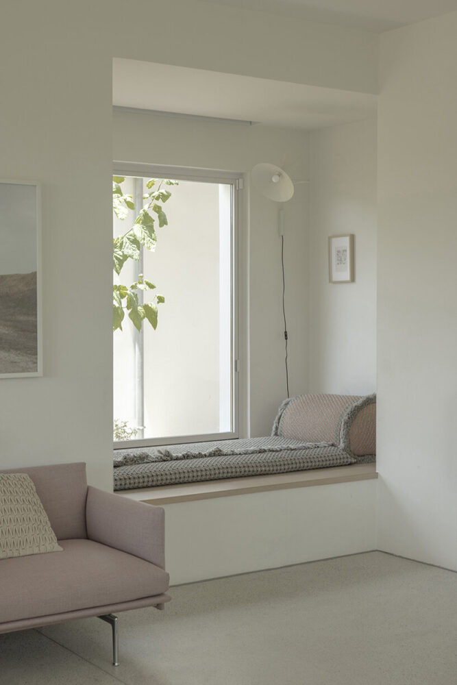 sunlight bounces across the walls