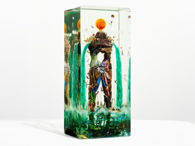 Dustin Yellin, God Shaped Hole (Study), 2024
