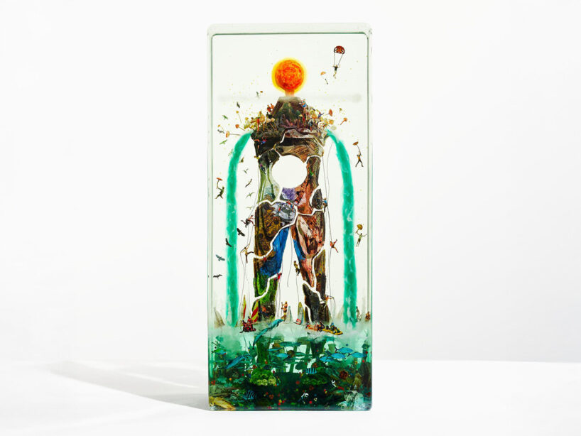 Dustin Yellin, God Shaped Hole (Study), 2024