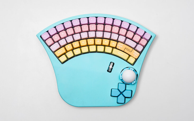 fan keyboard one hand