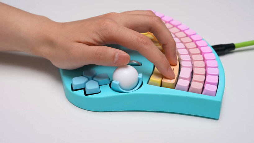 fan keyboard one hand