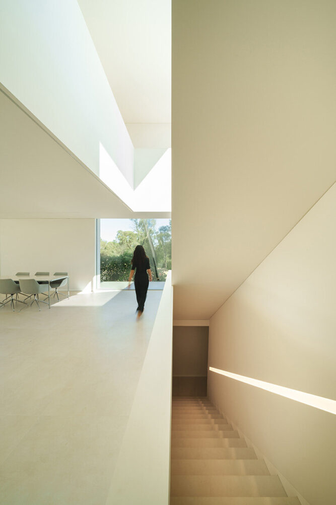Fran Silvestre Arquitectos partially bury the basement to add weight and stability to the structure