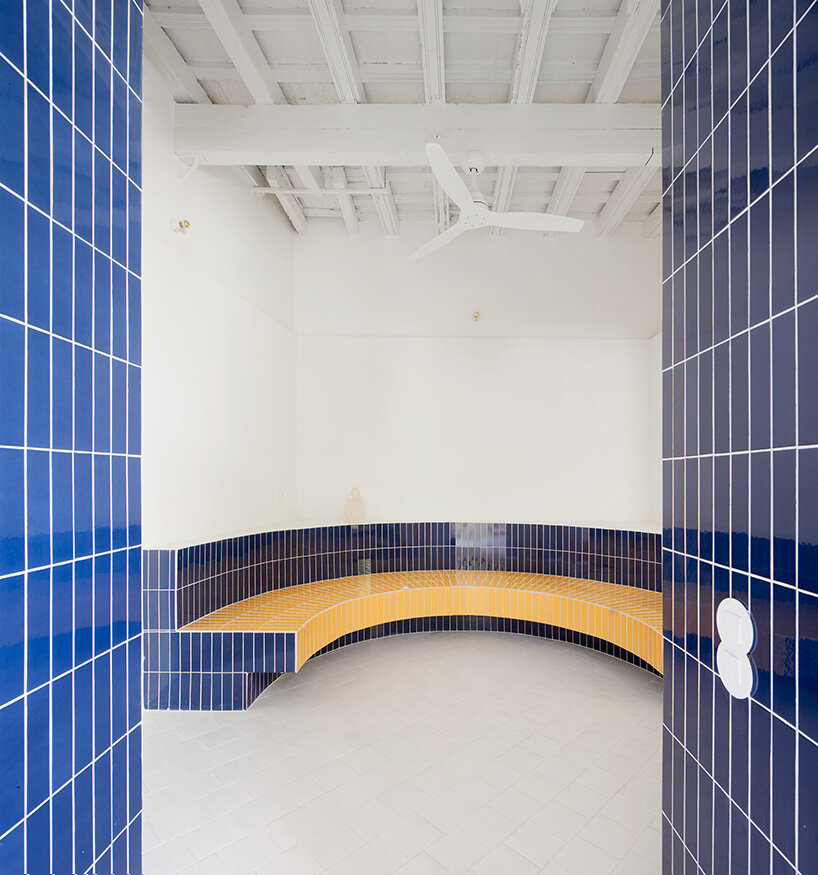 organized around two internal courtyards